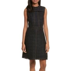 Tory Burch “Aria” Black Sleeveless Midi Dress